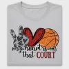 Peace Love Basketball DTF Transfer