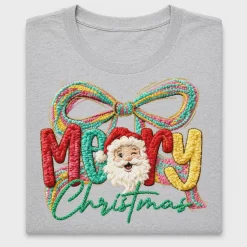 Merry Christmas Santa Bow DTF Transfer