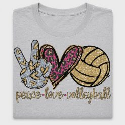 Peace Love Volleyball DTF Transfer