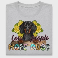 Dog Mom Dachshund Yellow Rose DTF Transfer