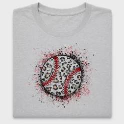 Leopard Baseball Splatter DTF Transfer