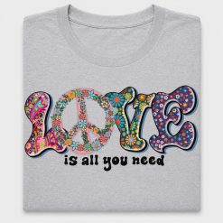 Love Peace Sign Floral DTF Transfer