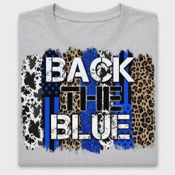 Back the Blue Grunge DTF Transfer