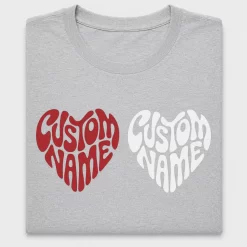 Retro Heart Custom Name DTF Transfer