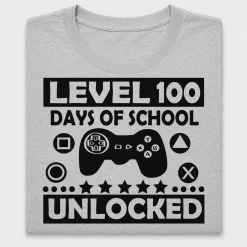 Level 100 Days of School Unlocked DTF Transfer