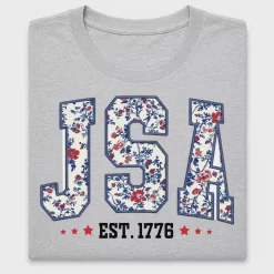 Vintage Floral USA DTF Transfer