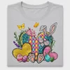 Easter Bunny Heart DTF Transfer
