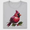 Watercolor Christmas Cardinal DTF Transfer