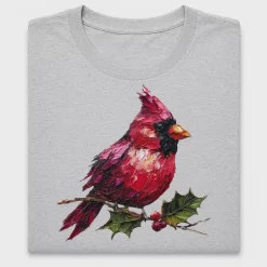 Watercolor Christmas Cardinal DTF Transfer