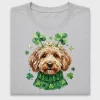 Lucky Goldendoodle Shamrock DTF Transfer