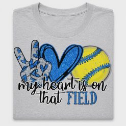 Softball My Heart Is On That Field DTF Transfer
