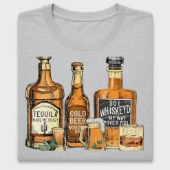 Tequila Beer Whiskey DTF Transfer