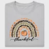 Thankful Rainbow Pumpkin DTF Transfer