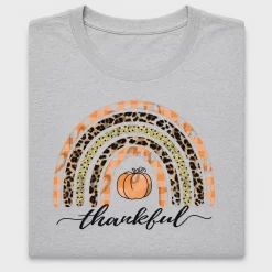 Thankful Rainbow Pumpkin DTF Transfer