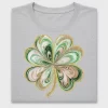 Glitter Shamrock Four Leaf Clover DTF Transfer