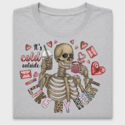 Cold Heart Skeleton DTF Transfer