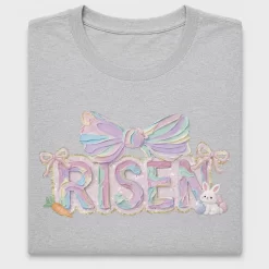 Easter Risen DTF Transfer with Pastel Bunny