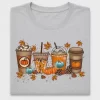 Fall Coffee Drinks DTF Transfer