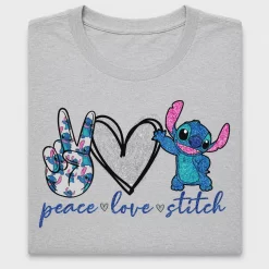 Peace Love Stitch DTF Transfer