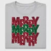 Merry Sequin Christmas DTF Transfer