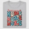 Patriotic American Nurse DTF Transfer
