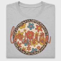 Boho Louisiana Leopard Circle DTF Transfer