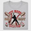 Baseball Run Fast Turn Left DTF Transfer