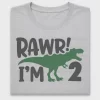 Rawr I'm 2 Dinosaur DTF Transfer