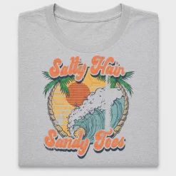 Salty Hair Sandy Toes Retro DTF Transfer