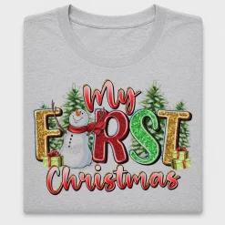 My First Christmas Snowman DTF Transfer