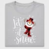 Let It Snow Snowman DTF Transfer