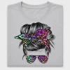 Rainbow Leopard Messy Bun DTF Transfer