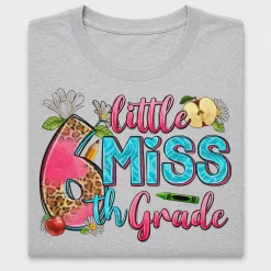 Little Miss 6th Grade DTF Transfer