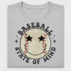 Baseball Smiley Face DTF Transfer