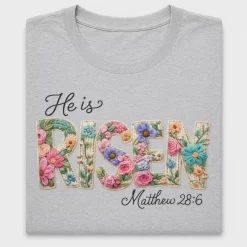 He Is Risen Floral DTF Transfer