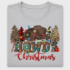 Cowboy Howdy Christmas DTF Transfer