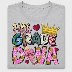 Fifth Grade Diva DTF Transfer