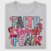 Faith Over Fear Breast Cancer Awareness DTF Transfer