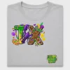 Mardi Gras Texas Map DTF Transfer
