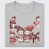 Valentine Snowman Family DTF Transfer