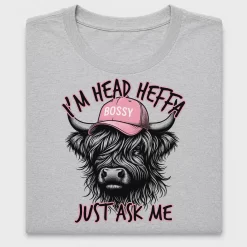 Bossy Highland Cow DTF Transfer