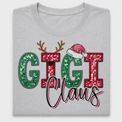 GiGi Claus Christmas DTF Transfer