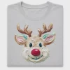 Painted Reindeer Face DTF Transfer