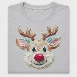 Painted Reindeer Face DTF Transfer