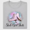 Watercolor Skate Girl Skate DTF Transfer