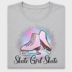 Watercolor Skate Girl Skate DTF Transfer