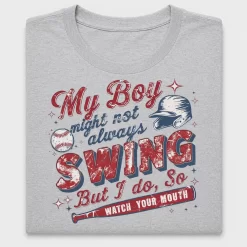 Baseball Mom Watch Your Mouth DTF Transfer