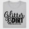 Mom of Both Glitter Dirt DTF Transfer