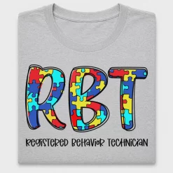 RBT Autism Puzzle DTF Transfer Design