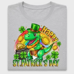 St. Patrick's Day T-Rex DTF Transfer